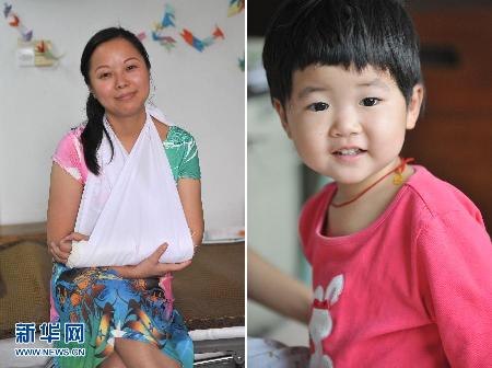 杭州接坠楼女孩最美妈妈已具备出院条件