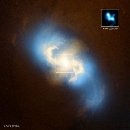 1.6亿光年外旋涡星系发现超大质量黑洞(图)