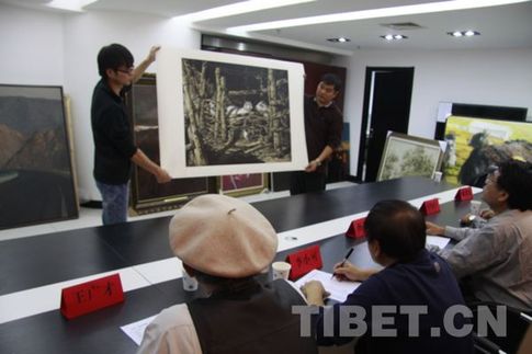 “和美西藏”美术作品大赛进行最终评选