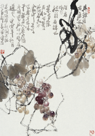 康庄的葡萄画