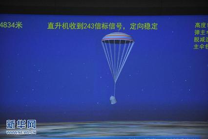 神舟八号飞船返回舱今日抵京