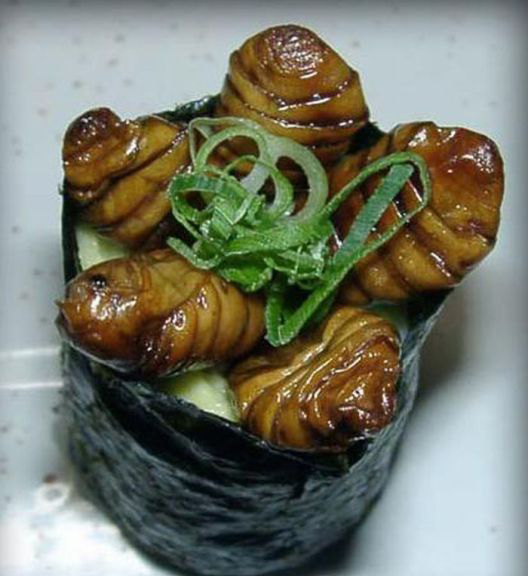 重口味:昆虫寿司你敢吃吗?