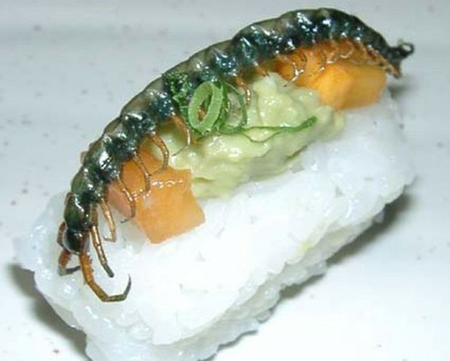 重口味:昆虫寿司你敢吃吗?