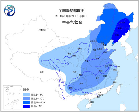 今起较强冷空气来袭 中东部迎降温雨雪