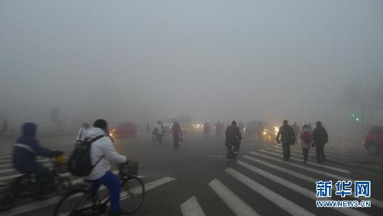 大雾笼罩东部地区 能见度仅10米