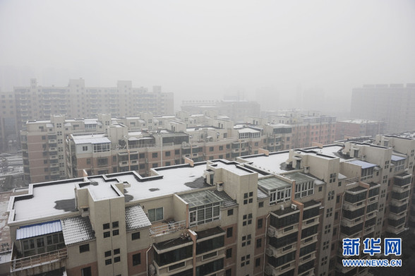 今冬初雪落京城