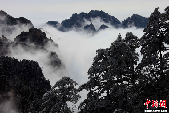 黄山迎来今冬首场降雪