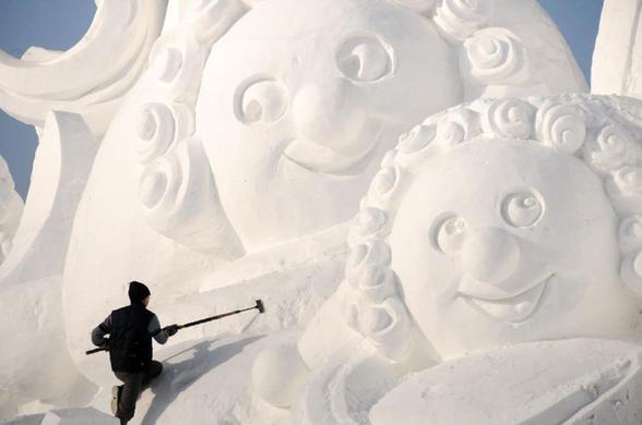 哈尔滨雪博会筹备忙