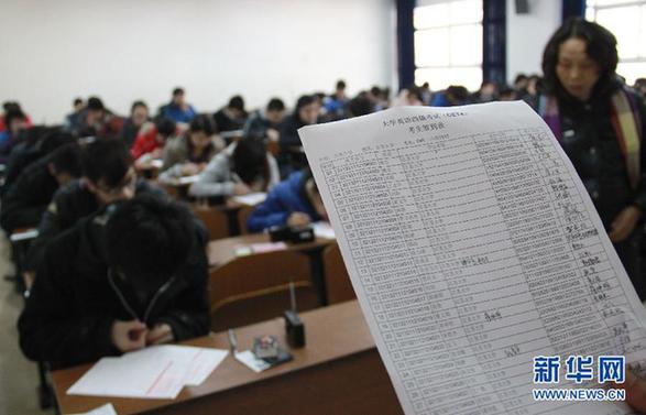 大学英语四、六级考试今开考 约926.7万人报考