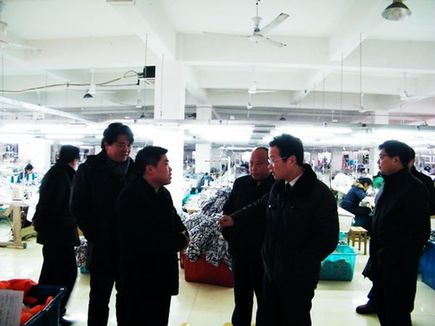 安徽省太湖县领导到经济开发区企业调研