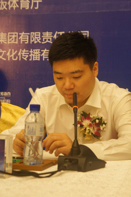 斯诺克·海口世界公开赛27日开赛 丁俊晖表示轻松应对