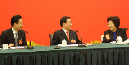 贺国强看望人大福建代表团