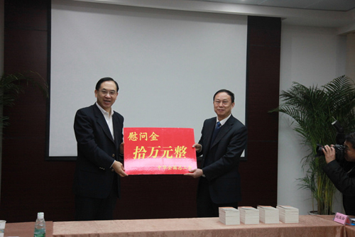 中华全国总工会副主席倪健民率团访淮