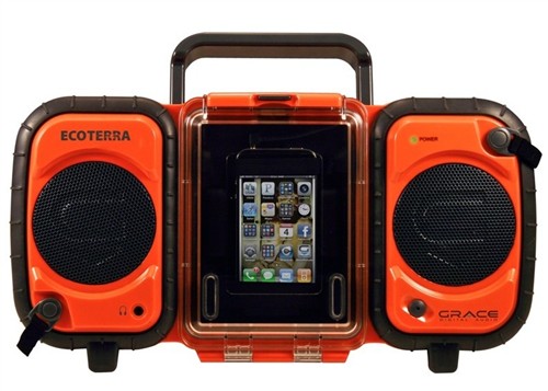 游泳冲浪好伴侣 iPhone防水外放音箱