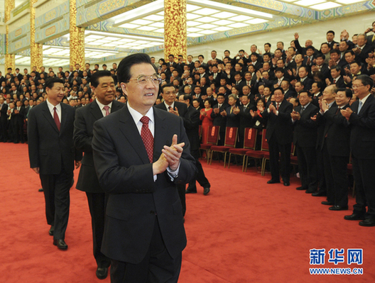 胡锦涛会见第六届世界华侨华人社团联谊大会代表
