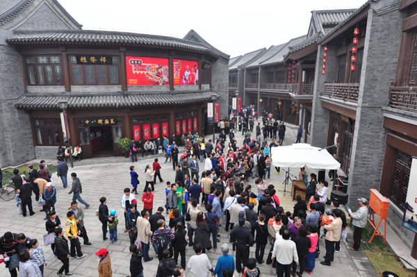600年北塘古镇试开街 三天游客达10万人