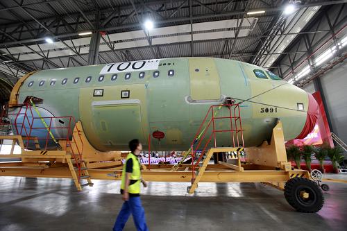 天津总装第100架空客A320系列飞机将交付