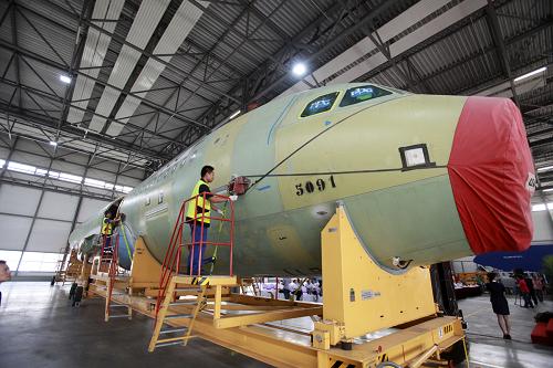 天津总装第100架空客A320系列飞机将交付