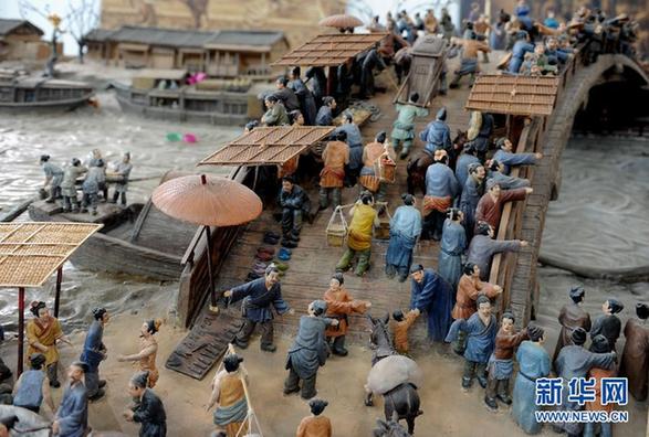 立体版《清明上河图》亮相合肥(高清)