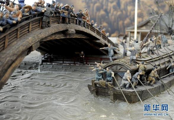 立体版《清明上河图》亮相合肥(高清)