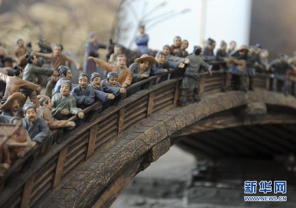 立体版《清明上河图》亮相合肥(高清)