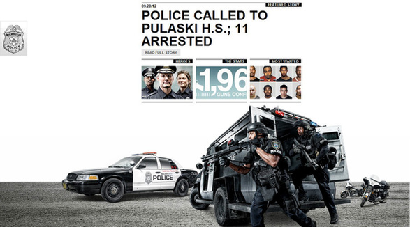 美国警察局官网华丽似好莱坞大片海报