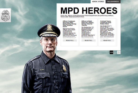 美国警察局官网华丽似好莱坞大片海报