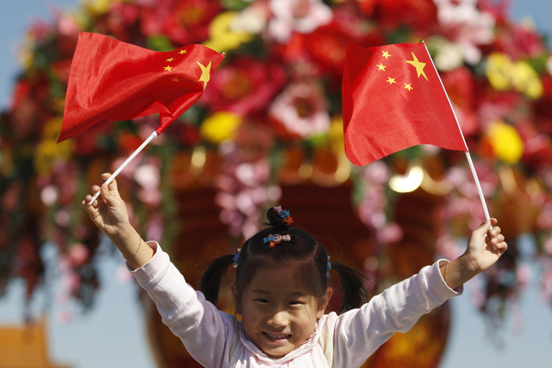 高清：现场直击 天安门广场靓景迎宾