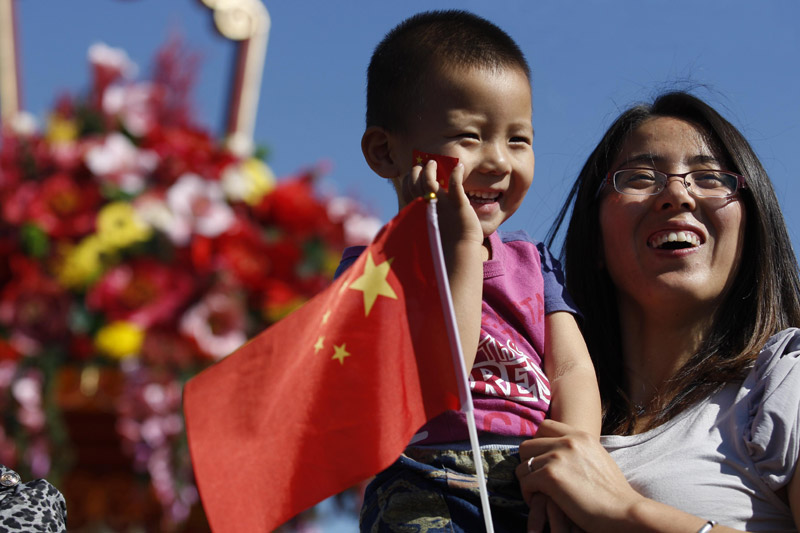 高清：现场直击 天安门广场靓景迎宾