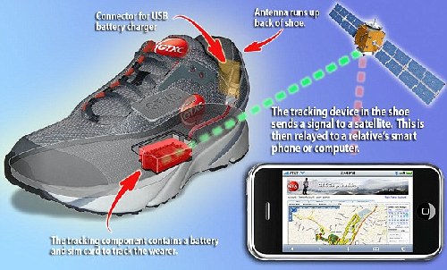 阿尔茨海默症患者福音 高科技GPS鞋防走失（图）