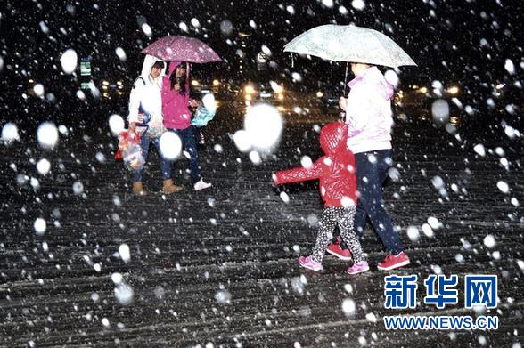 北京延庆遭遇52年来最大降雪 全县全力抗雪救灾