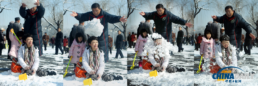 中国日报直击北京三月春雪