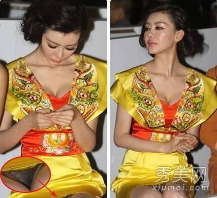 河南妹子比基尼玩漂流走光盘点中外明星走光事