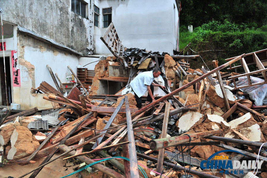 高清：强降雨致广东梅州部分地区受灾