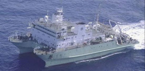 日媒称中国调查船出现在冲之鸟礁 日方警戒