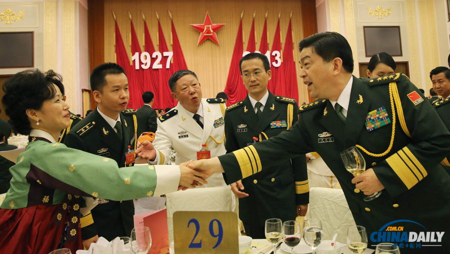 国防部举行建军86周年招待会