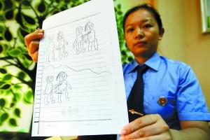 聋哑男孩不会手语不识字 画6幅画交代罪行