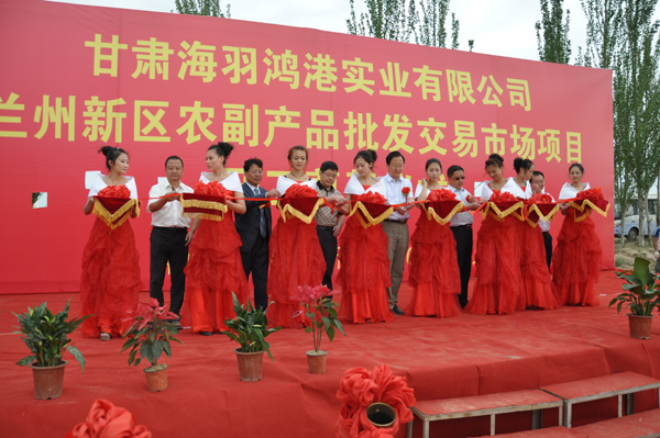 兰州新区农副产品批发交易市场项目正式开工启动