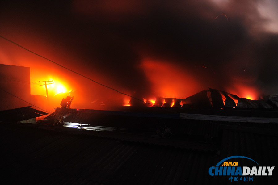 四川双流一仓库发生大火 过火面积约3000平方米