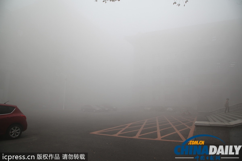 哈尔滨雾霾天气持续 学校停课公交停运