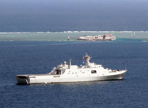 南海舰队远海训练编队巡航曾母暗沙宣誓主权