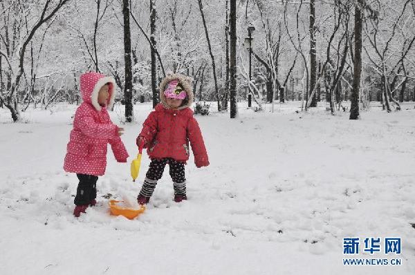 清明时节雪纷飞