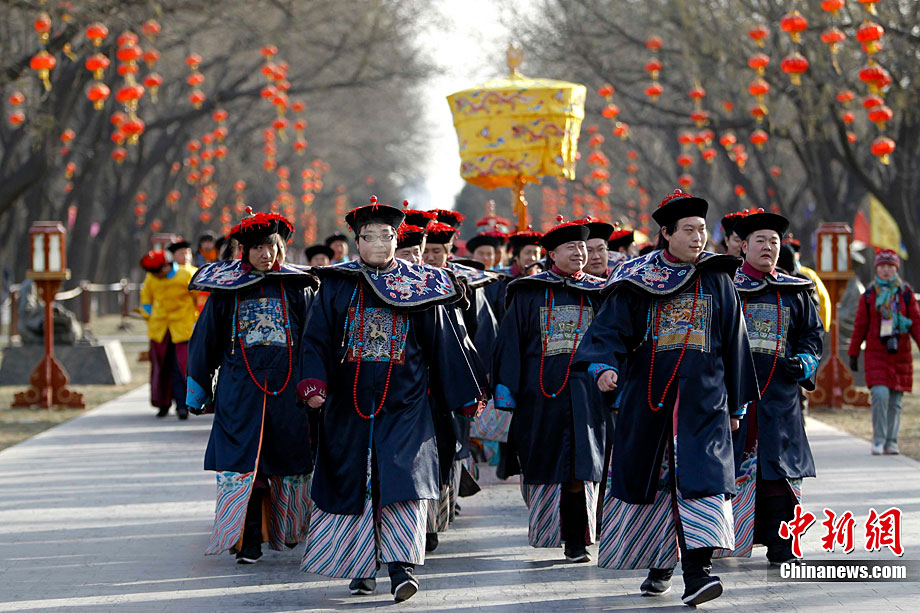 天坛公园举行祭天仪仗和祭天乐舞排练