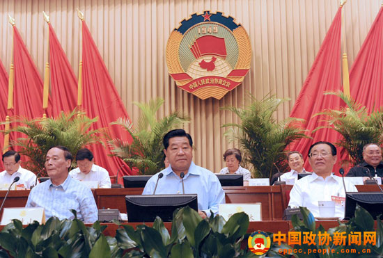 政协十一届常委会第十四次会议开幕 贾庆林主持