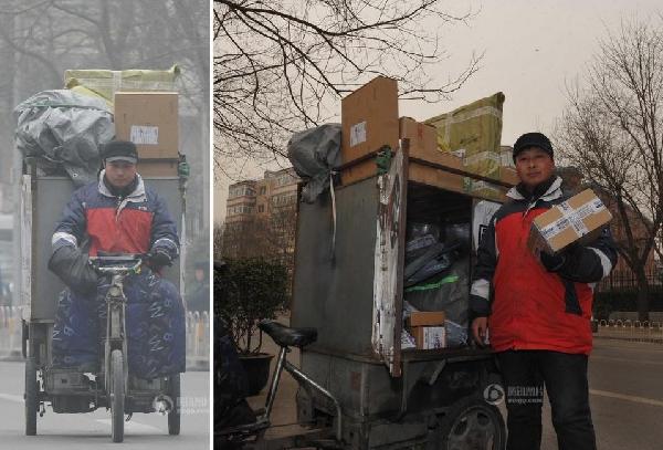 图片故事：雾霾下的劳动者