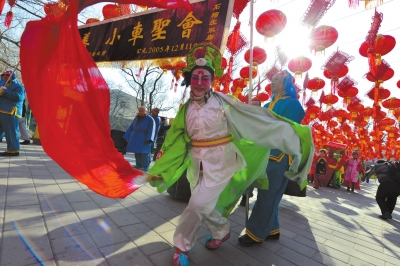 八大处祈福庙会初一迎客