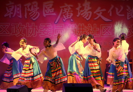 纪念西藏和平解放60周年文化演出进社区