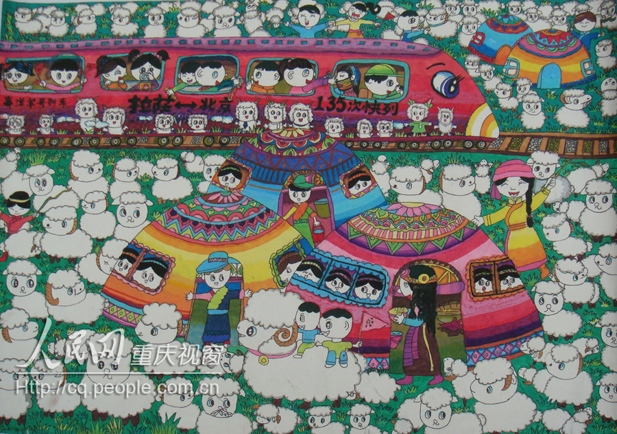 高清组图:亚洲少儿绘画邀请展国内入围作品出