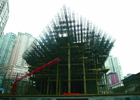 国泰艺术中心成形媲美世博园中国馆 下半年竣工