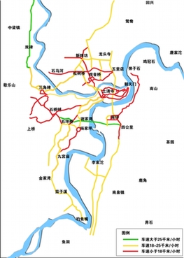 主城早晚高峰哪里最堵?江北渝北 内环滨江路最快捷